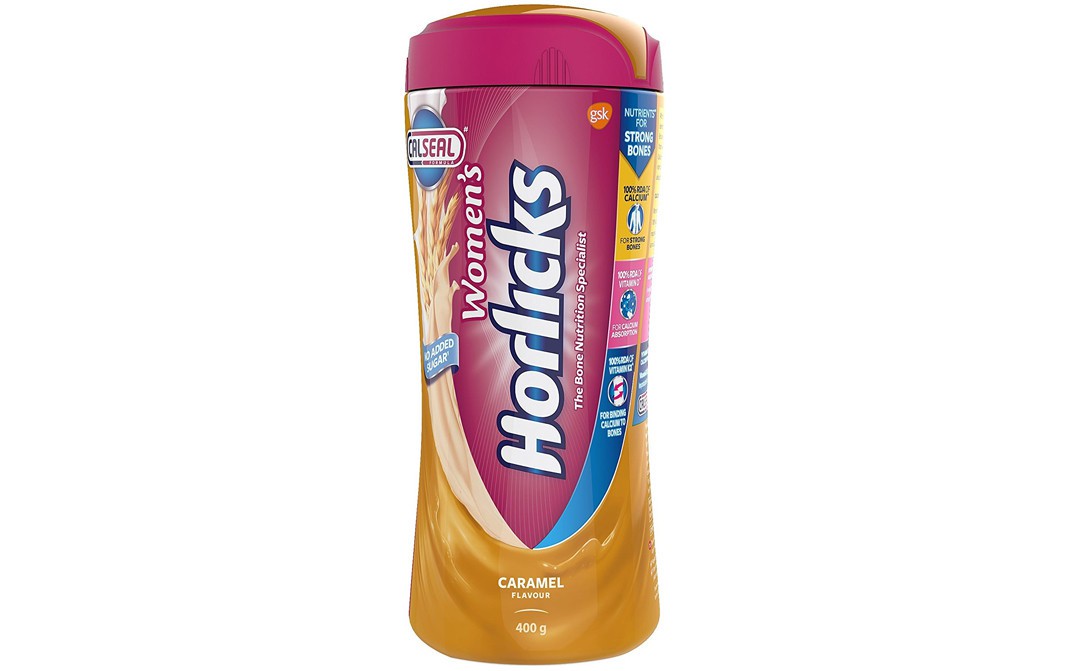Women's Horlicks Caramel Flavour    Plastic Jar  400 grams